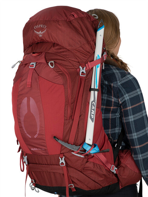 OSPREY AURA AG 65 туристическа раница, горскоплоден sorbet червен