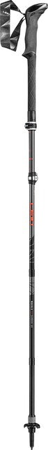 LEKI Makalu FX Carbon AS тракинг палици, светлосив-ярко червена-черна, 110 - 130 см