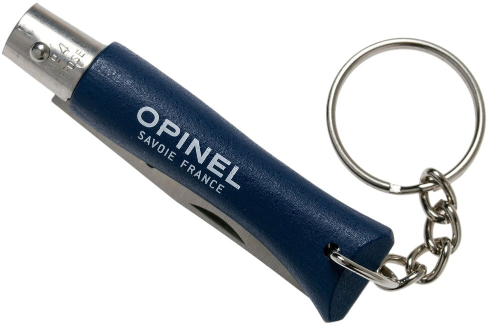 Opinel VRI N°04 сгъваем нож с ключодържател, тъмносиньо