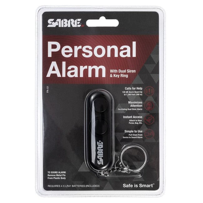 SABRE RED двоен личен алармен звук 120db, черен