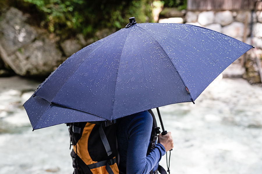 EuroSchirm Swing Backpack Rain Shield чадър за раница, син