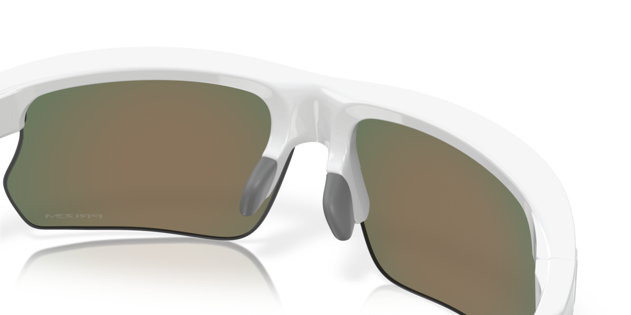 Oakley BISPHAERA слънчеви очила с рамка Polished White и със стъкла Prizm Ruby, 68