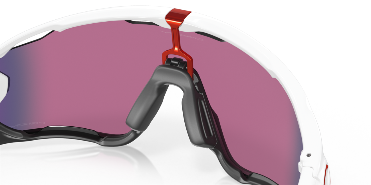 Oakley JAWBREAKER слънчеви очила с рамка Polished White и със стекла Prizm Road