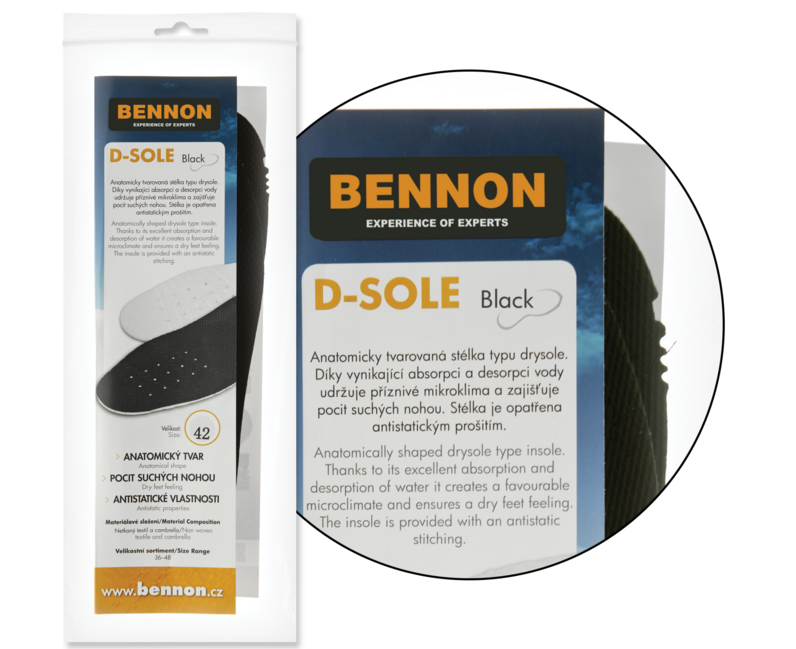 BENNON D-SOLE анатомични стелки за обувки