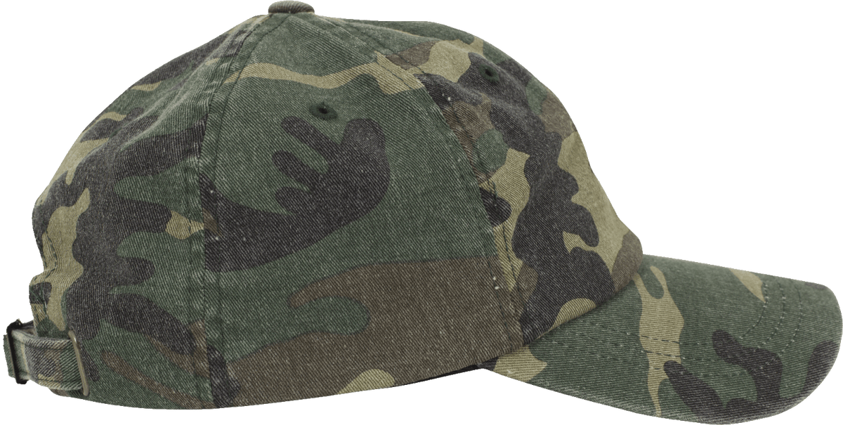 Brandit Low Profile Camo šiltovka s vypraným efektom, woodland