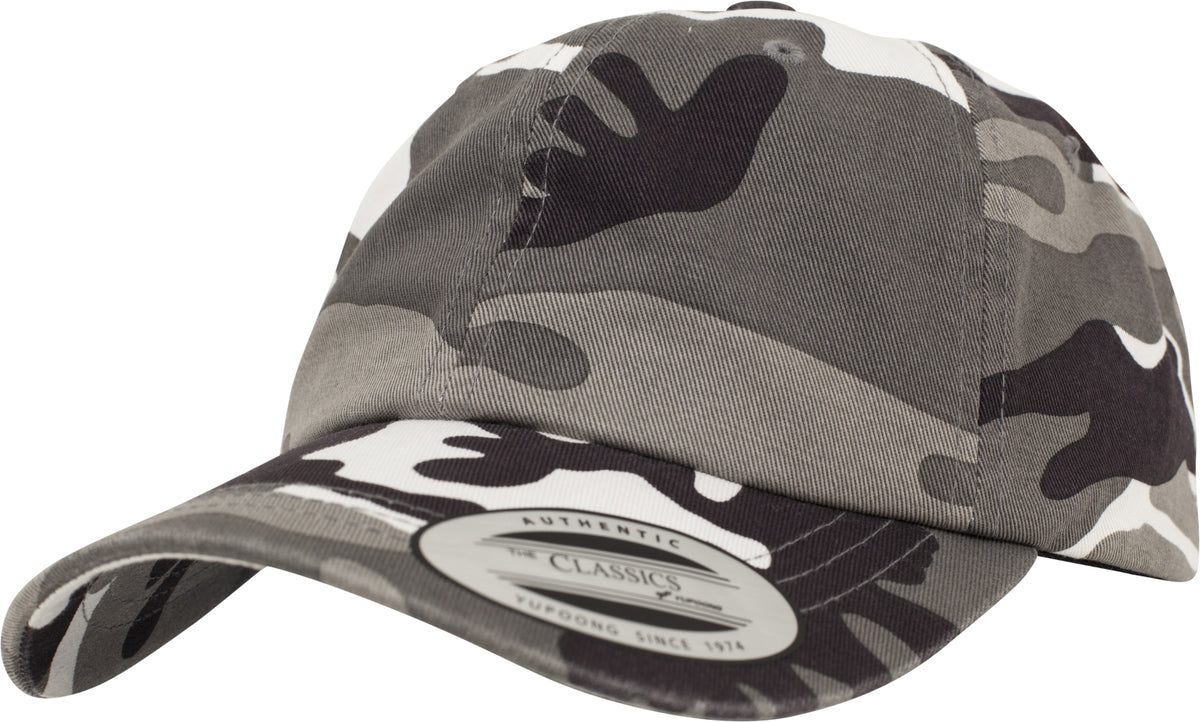 Brandit Low Profile Camo šiltovka s vypraným efektom, urban
