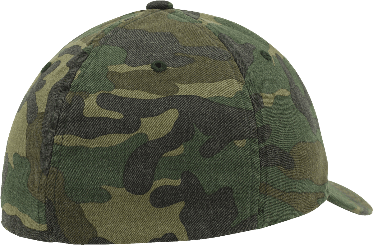 Brandit Flexfit Garment Camo šiltovka s vypraným efektom, woodland