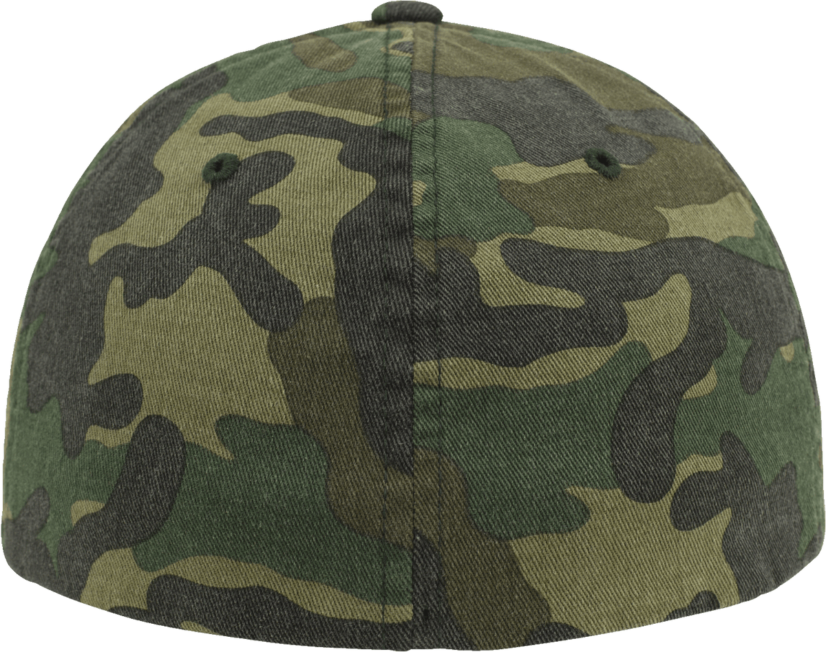 Brandit Flexfit Garment Camo šiltovka s vypraným efektom, woodland