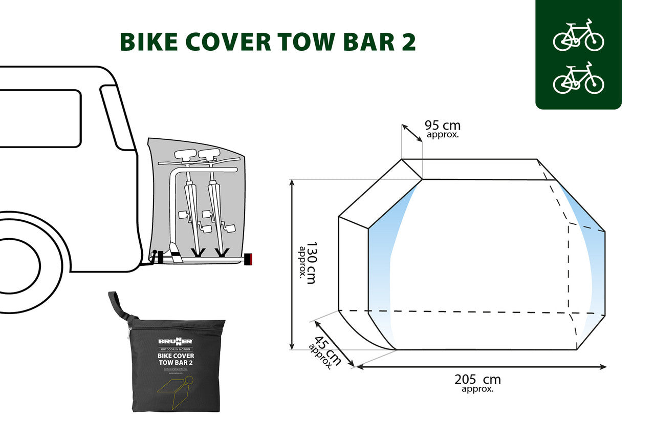 Brunner Hitch Bike Cover калъф за велосипед 3/4