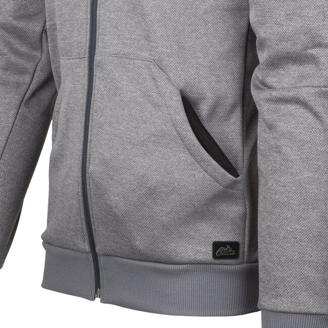 Helikon-Tex URBAN TACTICAL HOODIE суитшърт FullZip, Melange черно-сиво