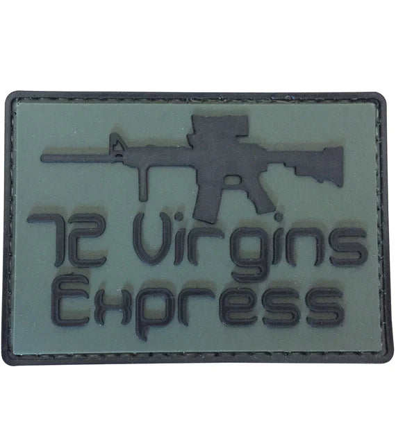 WARAGOD 72 Virgins Express нашивка PVC Patch