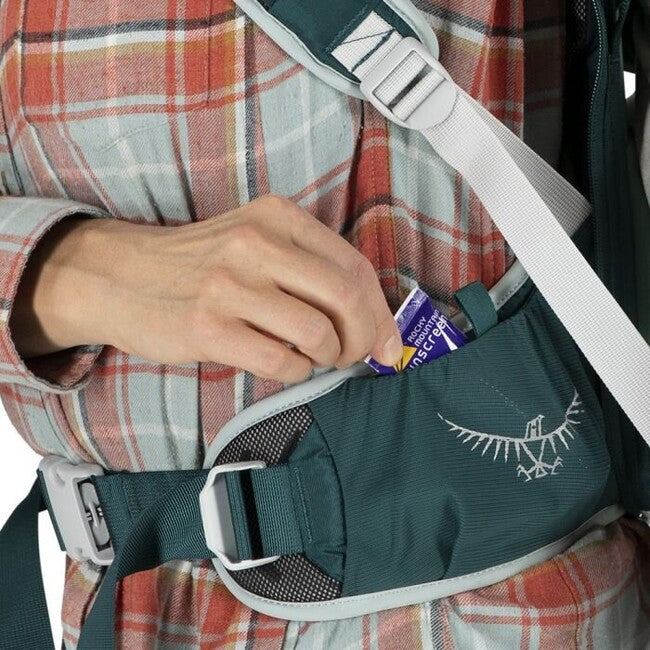 OSPREY POCO LT туристическа детска носилка, наситен тюркоазен