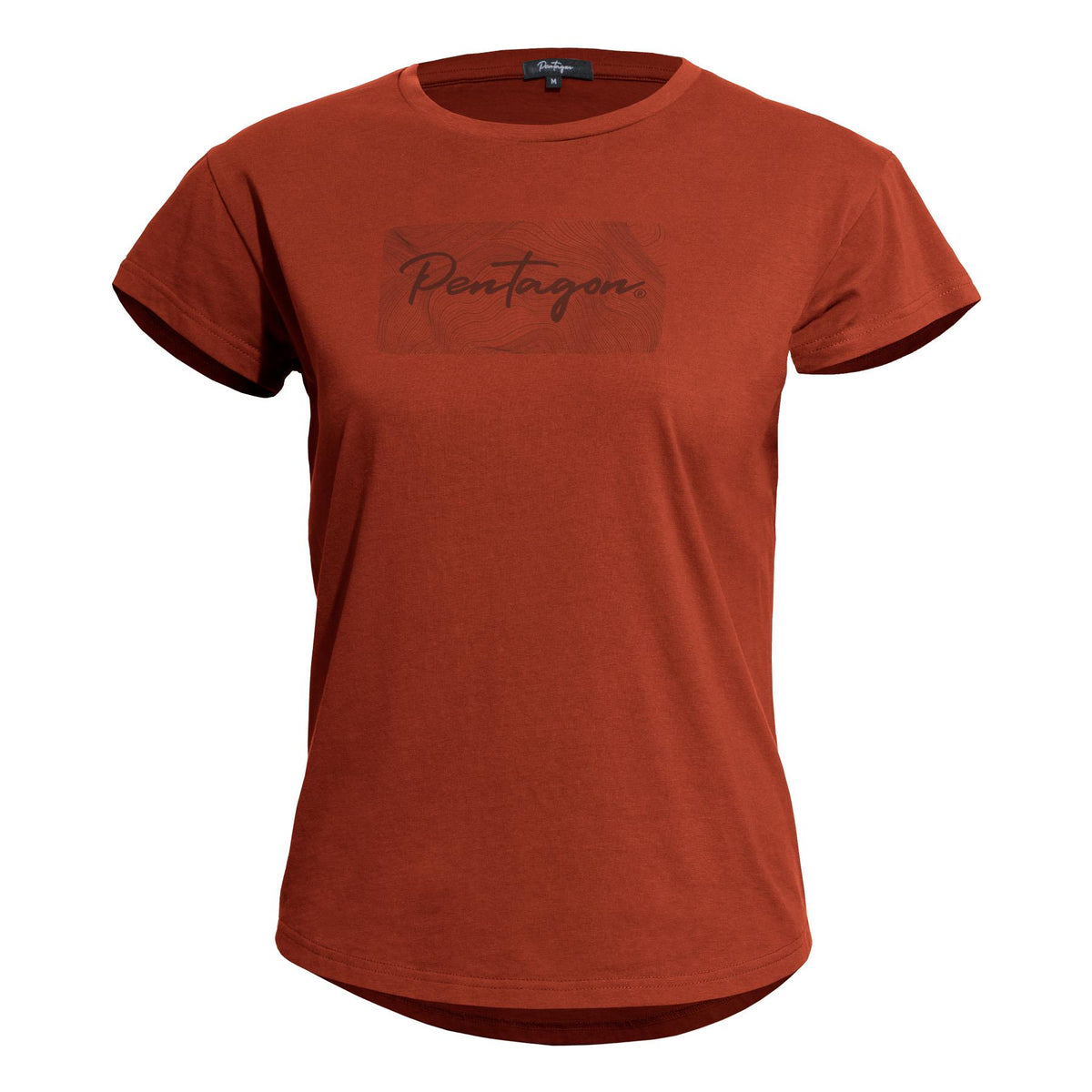 Pentagon Whisper Contour дамска тениска с къс ръкав, maroon red