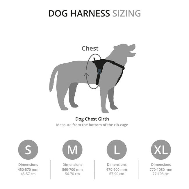Mountain Paws Dog Harness подсилена опрема за кучета, черна, малка