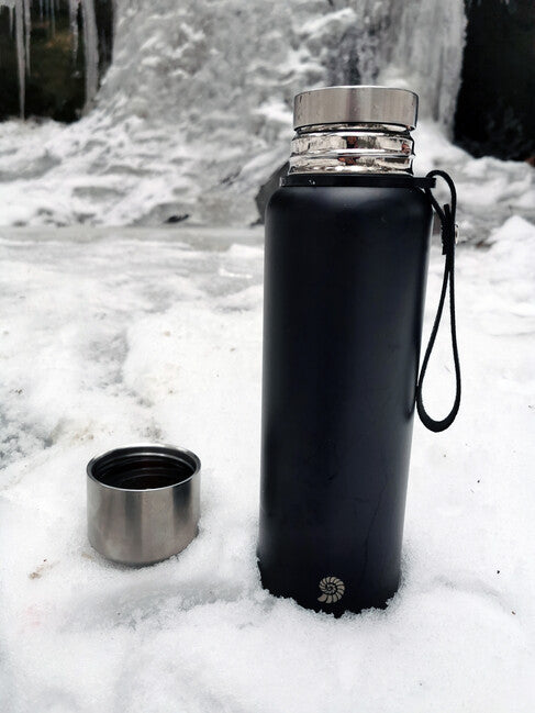 Origin Outdoors PureSteel вакуумна термос 1 л, черна