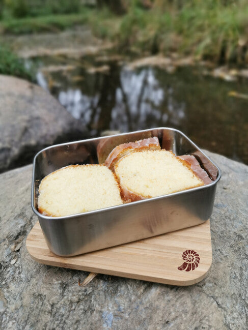 Origin Outdoors Bamboo обеден кутия от неръждаема стомана 1,2 л