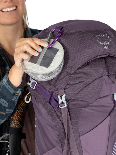 OSPREY AURA AG 50 туристическа раница, enchantment лилав