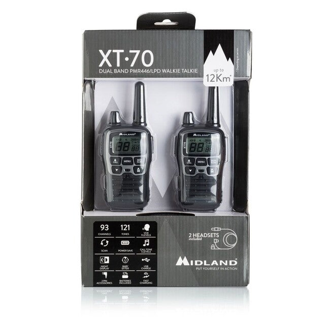 Midland PMR XT70 преносима радиостанция - 2 бр.