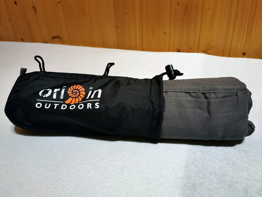 Origin Outdoors памучна подложка за спален чувал правоъгълна, антрацит