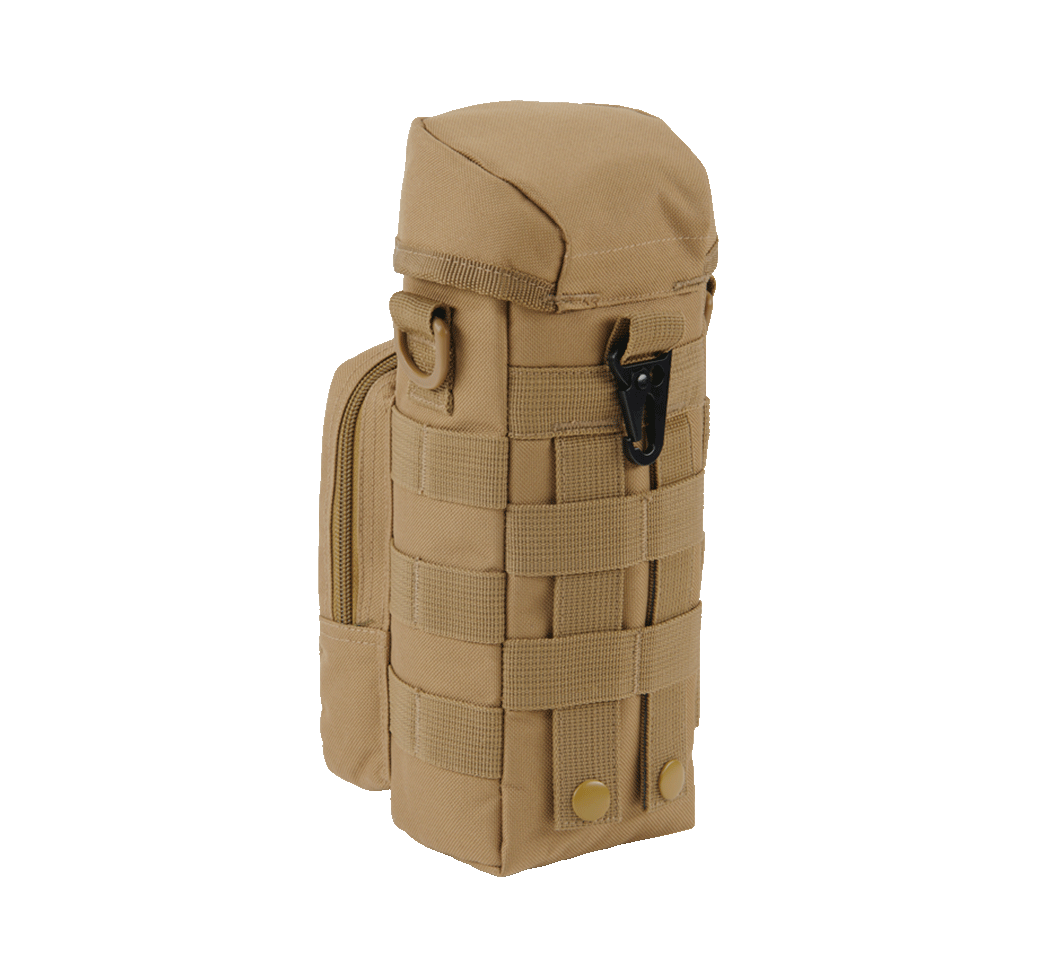 Brandit Molle obal na fľašu s kapsičkou II, khaki
