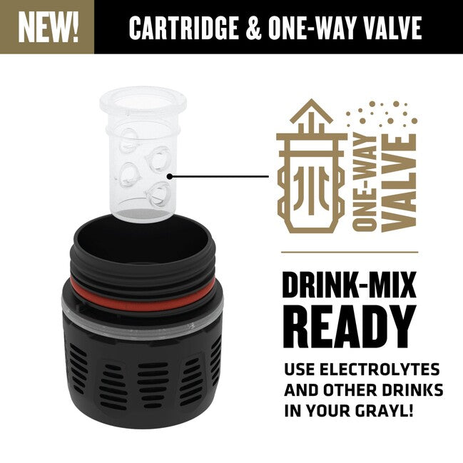 GRAYL UltraPress™ Purifier филтрираща бутилка Titanium, черна