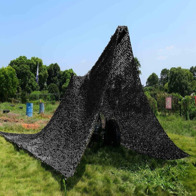 WARAGOD Камелеон маскировъчна мрежа 3x6m, черна