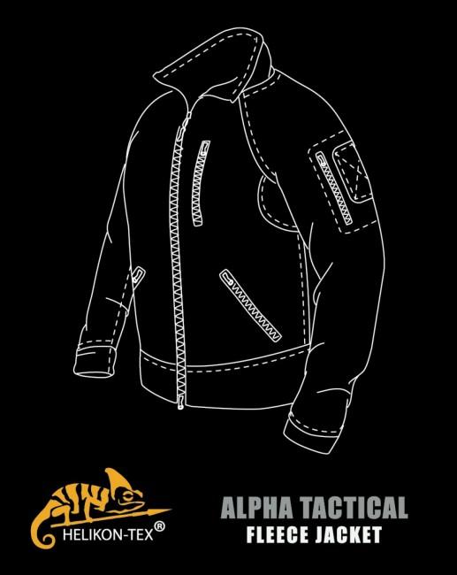 Helikon-Tex Alpha Tactical флисово яке, листажно зелено