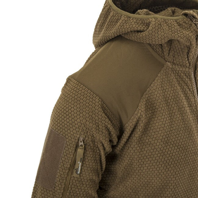 Helikon-Tex ALPHA HOODIE суитшърт Grid Флийс, сива