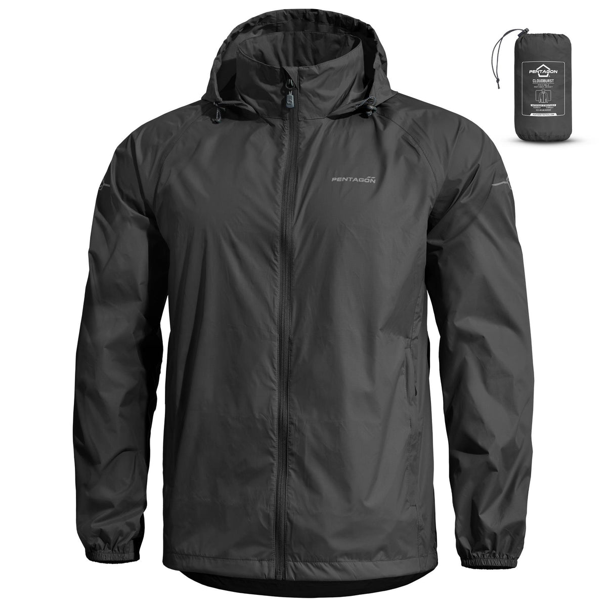 Pentagon Cloudburst Packable мъжко яке, черно