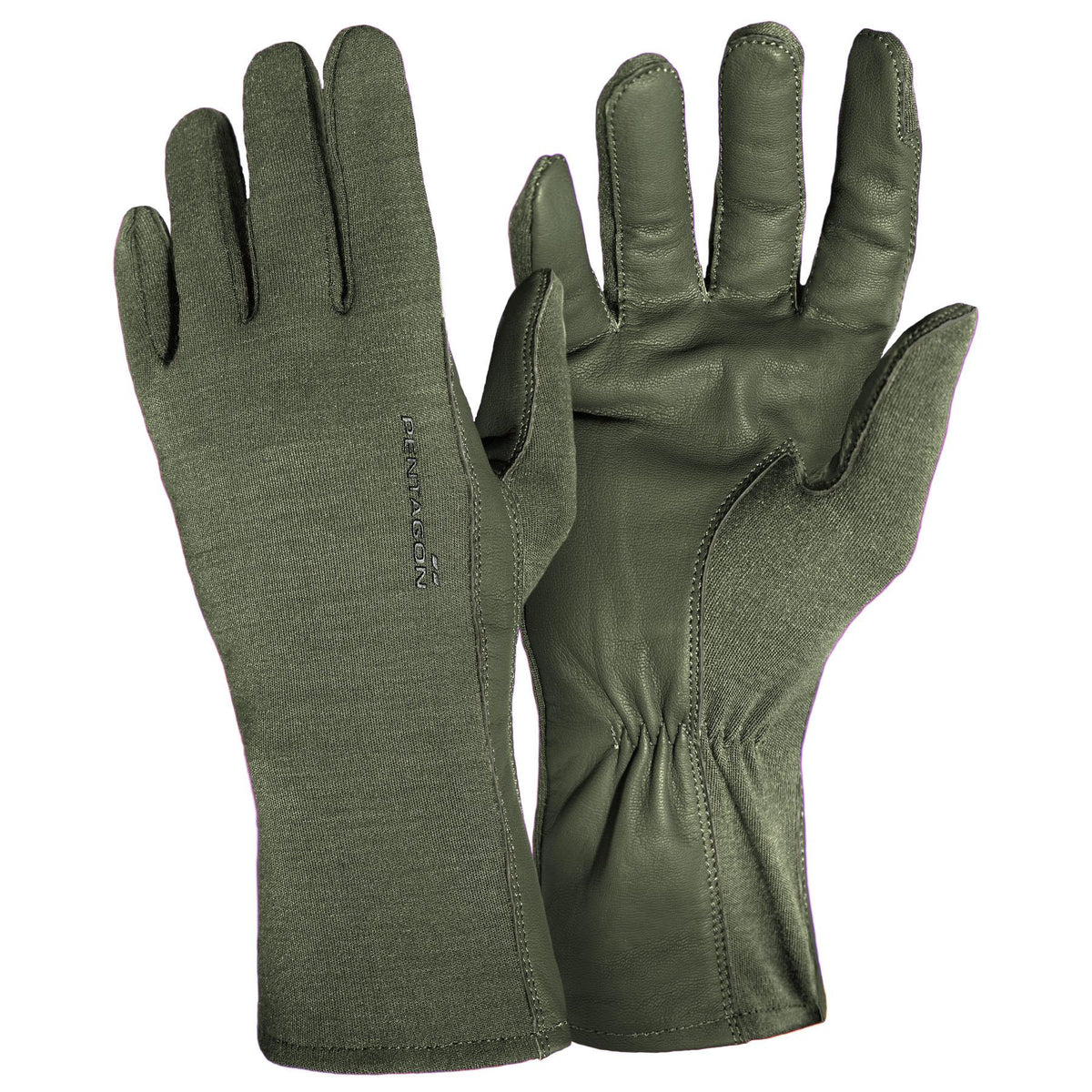 Pentagon Pilot Nomex Long Gloves, Olive