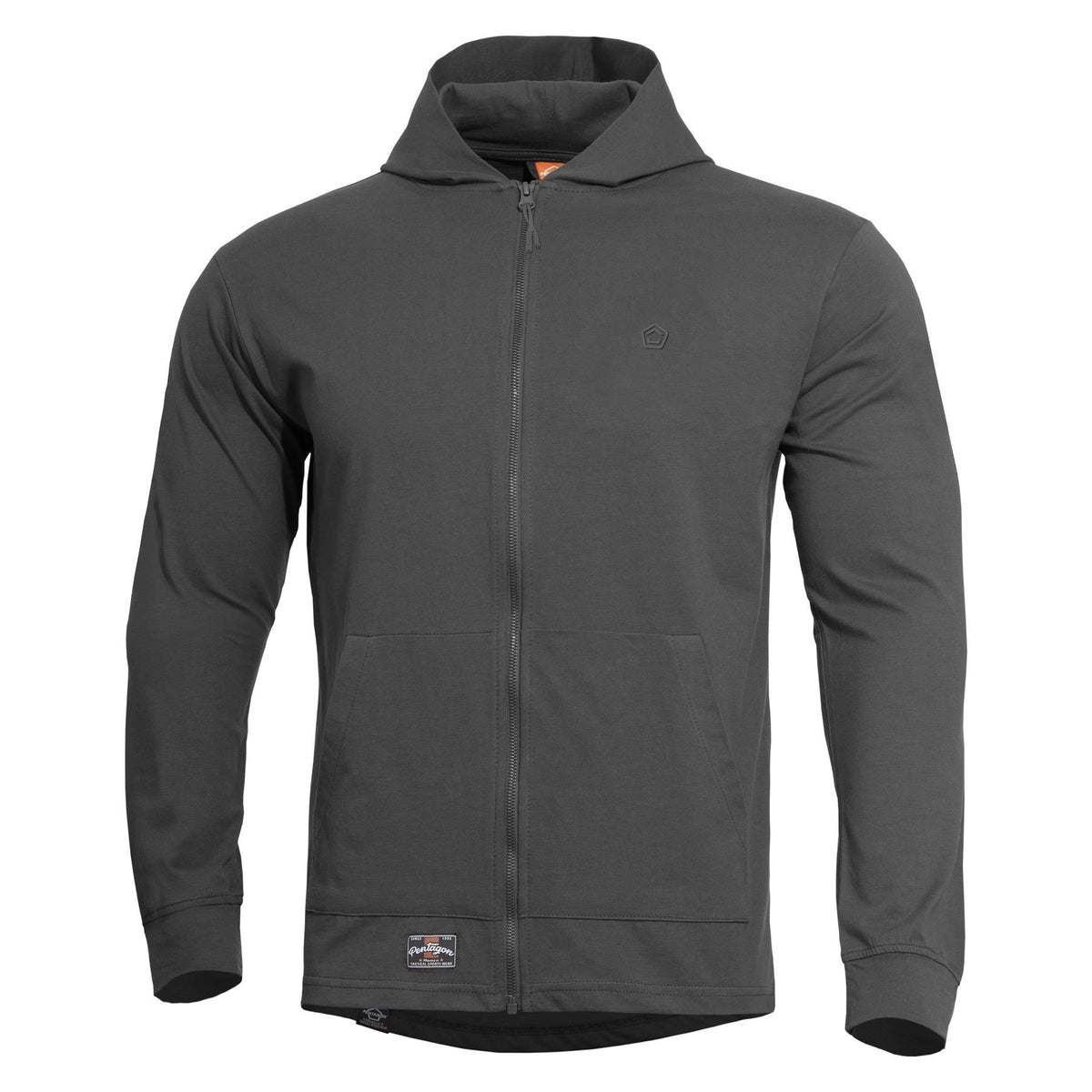 Pentagon Agis Ring Spun мъжки суитшърт с качулка, Cinder Grey