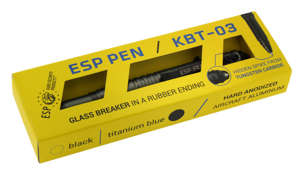 ESP KBT-03 куботан химикалка тактическа, титанова, 145 mm