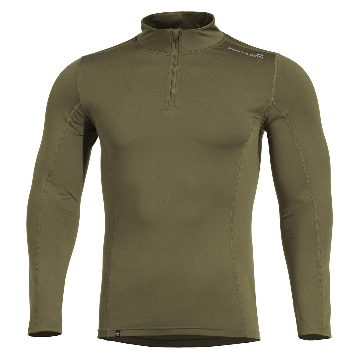 Pentagon Pindos 1/2 majica s zadrgo, olivno zelena