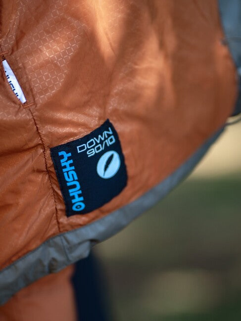 HUSKY Durra men's down jacket, brown/khaki