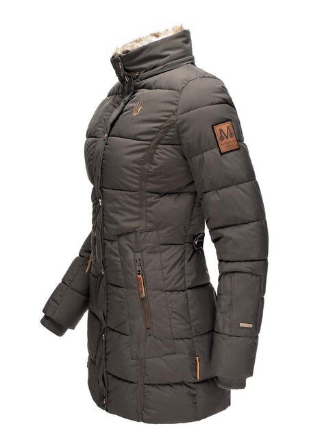 Marikoo LIEBLINGS JACKE дамско зимно яке с качулка, Anthracite