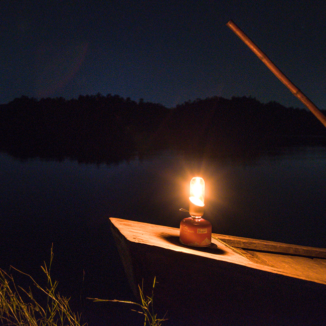 Fire Maple газова лампа с боросиликатно стъкло, оранжева