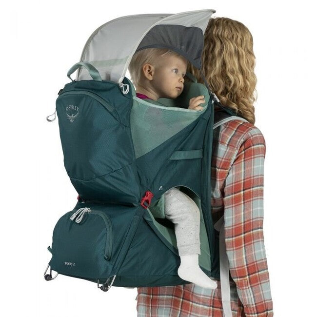 OSPREY POCO LT туристическа детска носилка, наситен тюркоазен