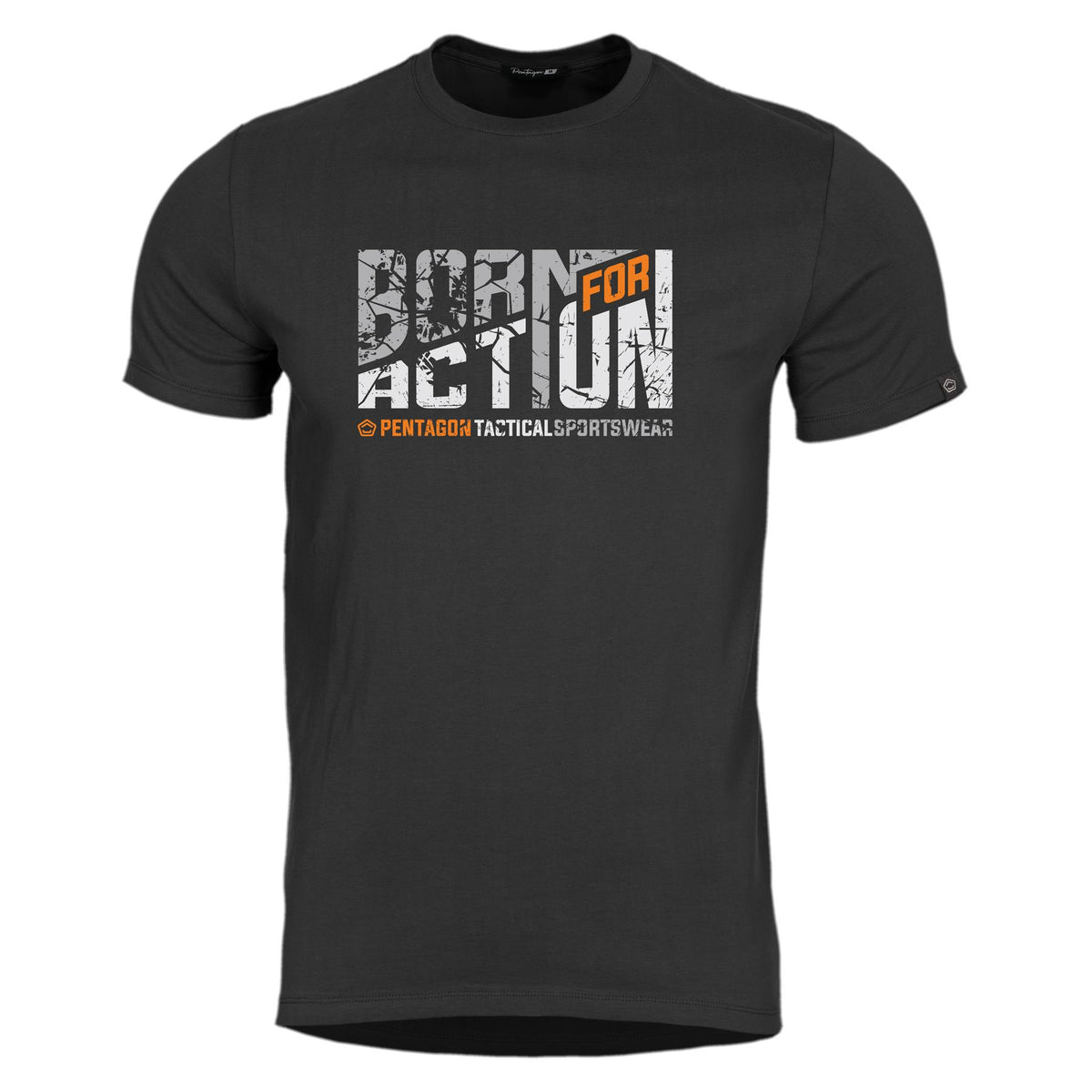 Pentagon Born for Action тениска, черно