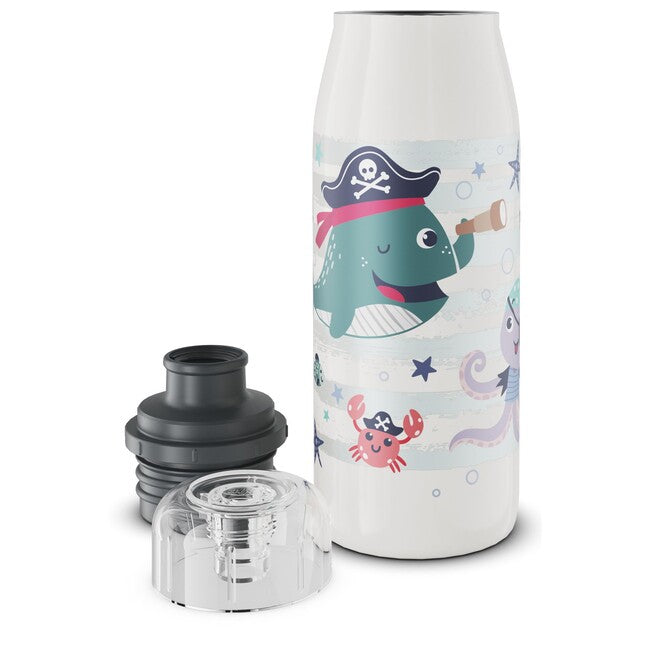alfi isoBottle Kids бутилка за пиене за деца от неръждаема стомана, пират, 0,35 L