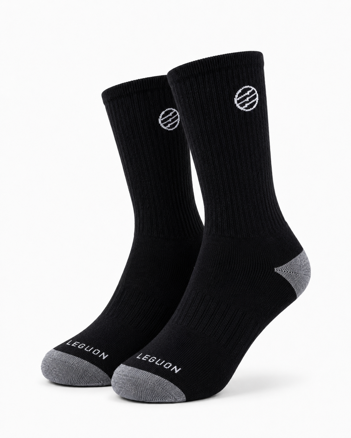 Leguon Aegon Merino Lite κάλτσες, μαύρες