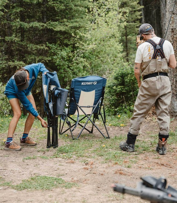 Klymit Switchback сгъваемо кресло, синьо