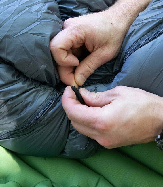 Klymit KSB 35 спален чувал, синьозелено