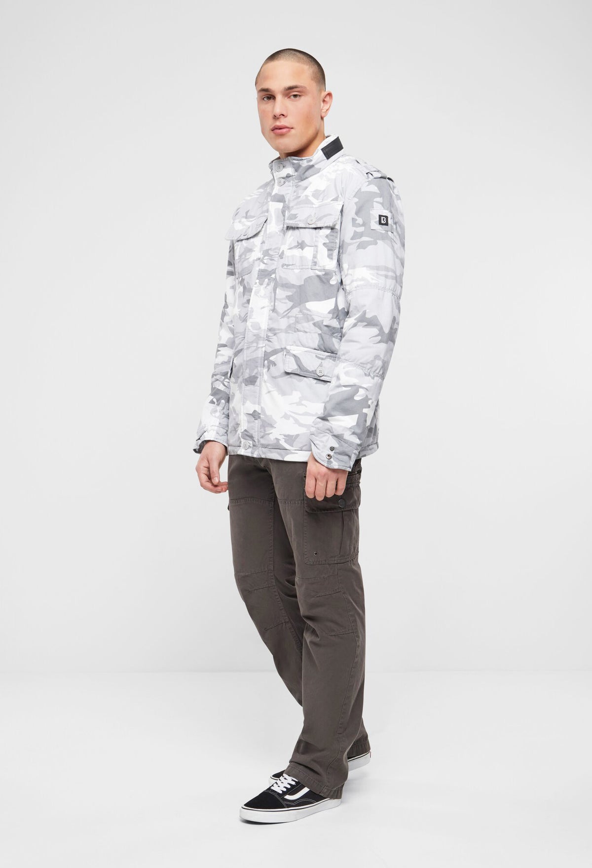 Brandit Britannia zimná bunda, blizzard camo