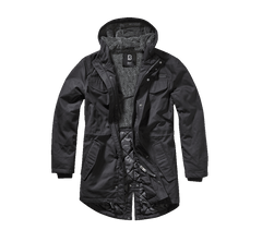 Brandit Marsh Lake Teddy Parka, Black