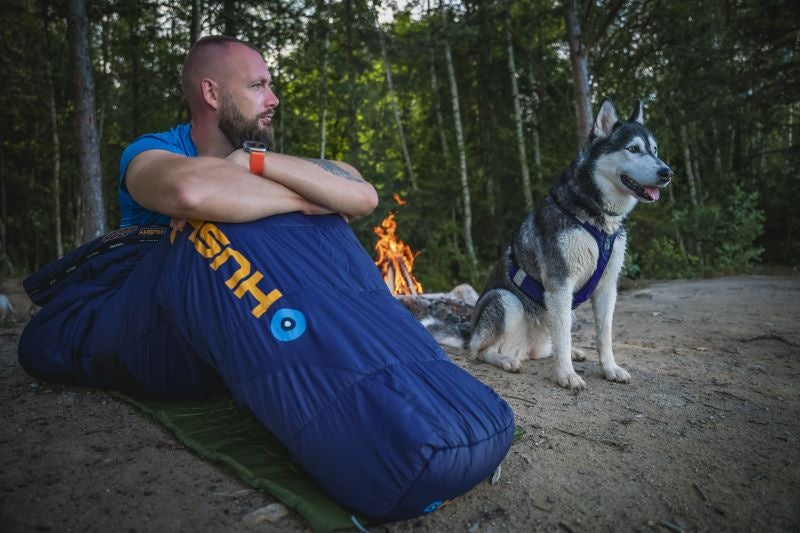 HUSKY Enjoy Long спален чувал, синьо-оранжев