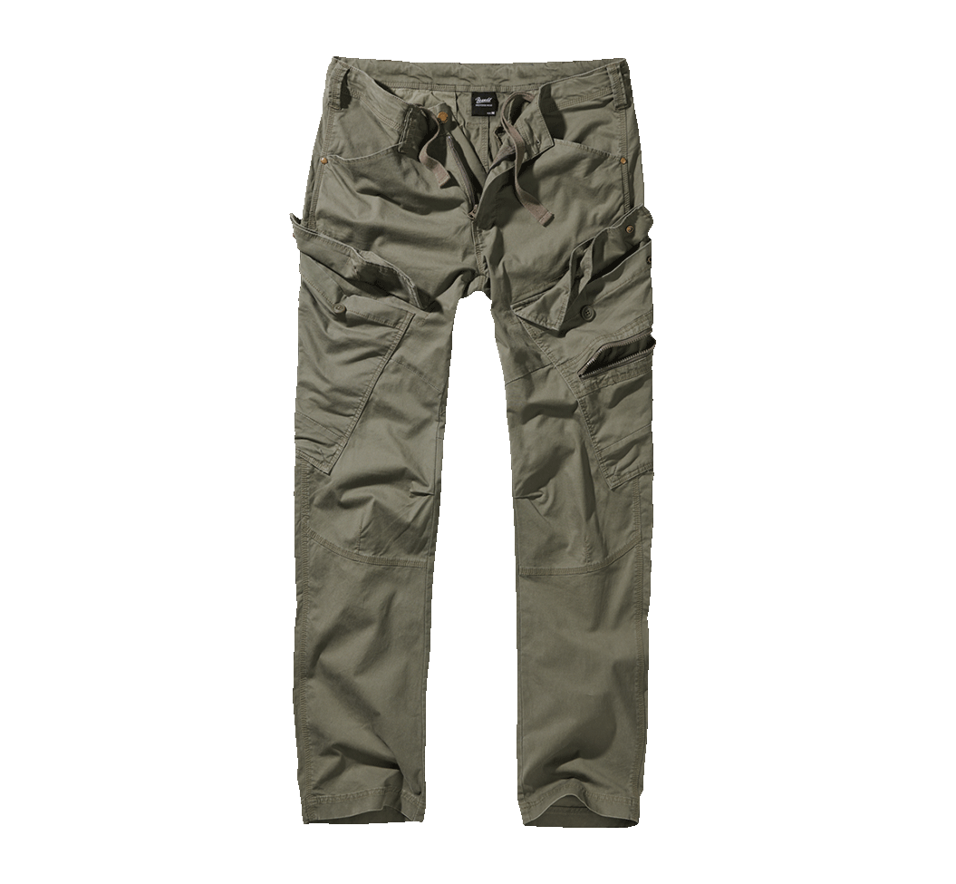 Brandit Adven nohavice slim fit, olivové