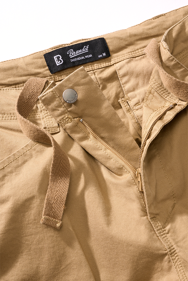 Brandit Adven Slim Fit nohavice, camel