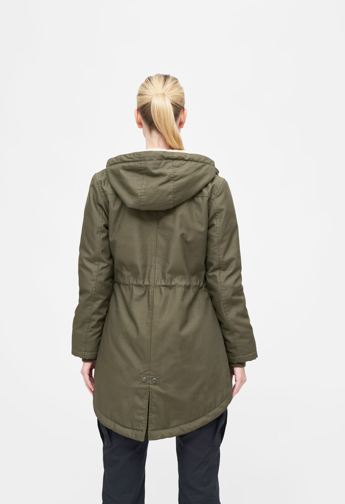 Brandit Marsh Lake dámska parka zimná bunda s kapucňou, olivová