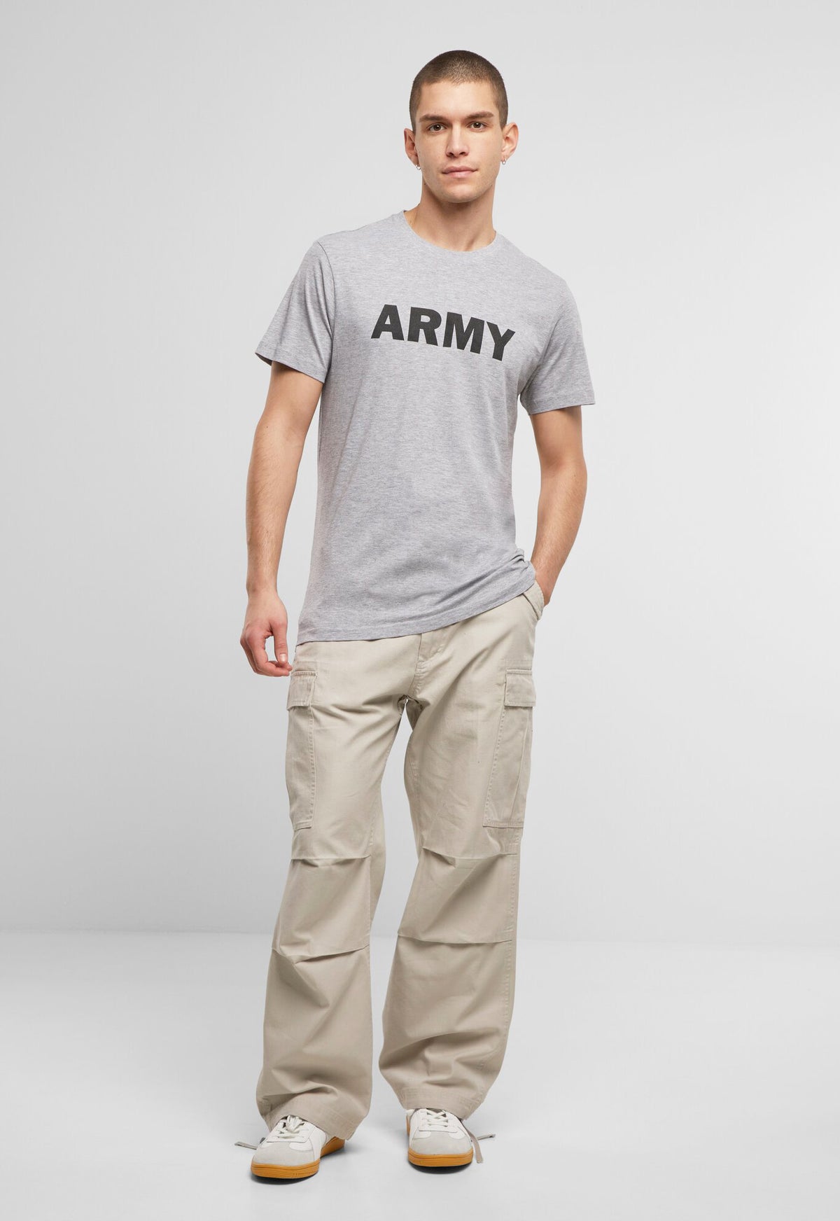 Brandit Army tričko, grey melange