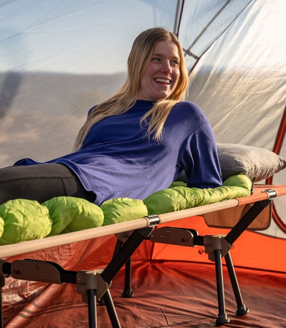 Klymit Mesa Cot XL легло, червено
